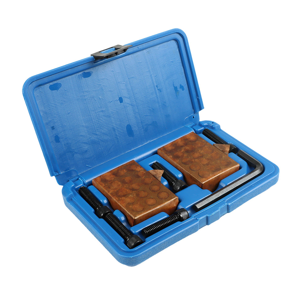 8 Piece 1-2-3 123 23 Hole Precision 0.0001 Block Set With Screws HEX KEY