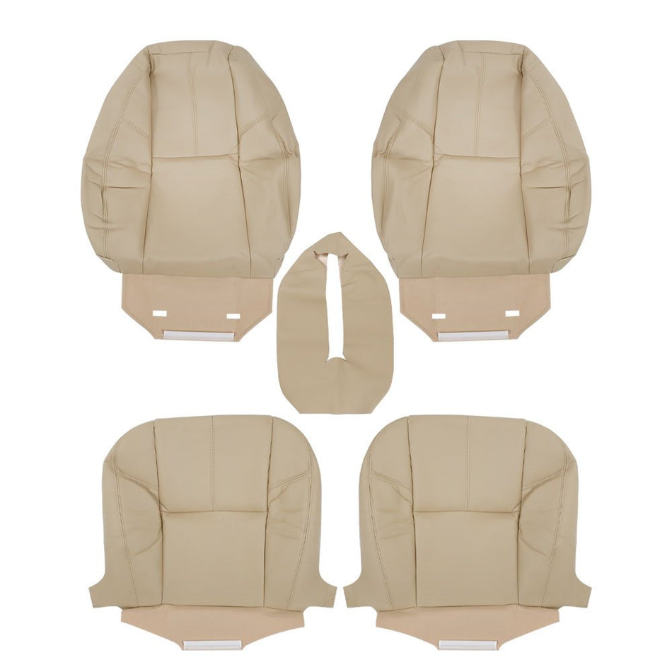 Labwork Front Bottom Top Seat Cover Tan For Chevy Tahoe GMC Sierra 2007-2014