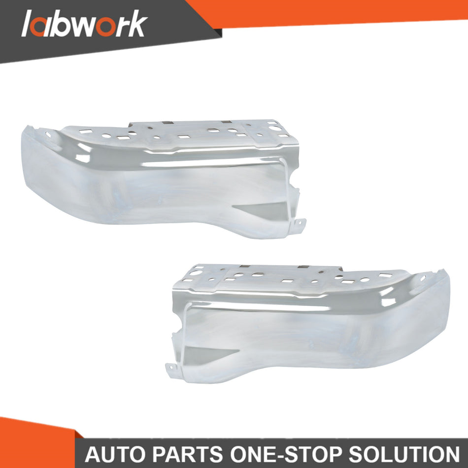 Labwork Bumper Face Bars Rear Set For 2019-2023 Ford Ranger W/O Sensor Holes