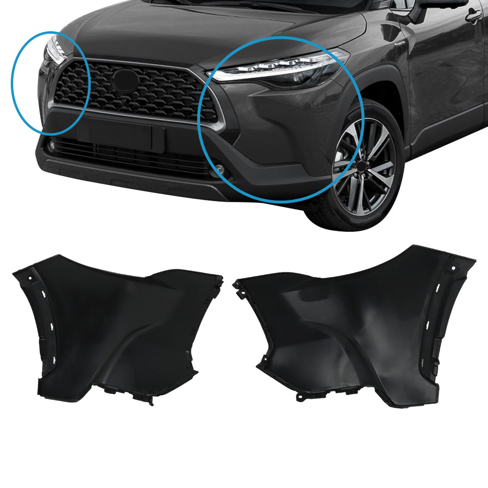 Labwork Front LH/RH Bumper Cover Kit For 2022 2023 Toyota Corolla Cross