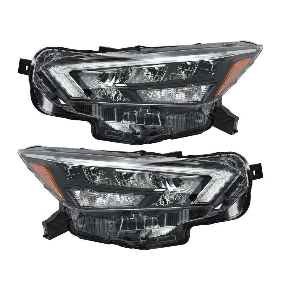 Labwork Right+Left Headlight Assy For 2020-2021 Nissan Versa S SR SV Full LED