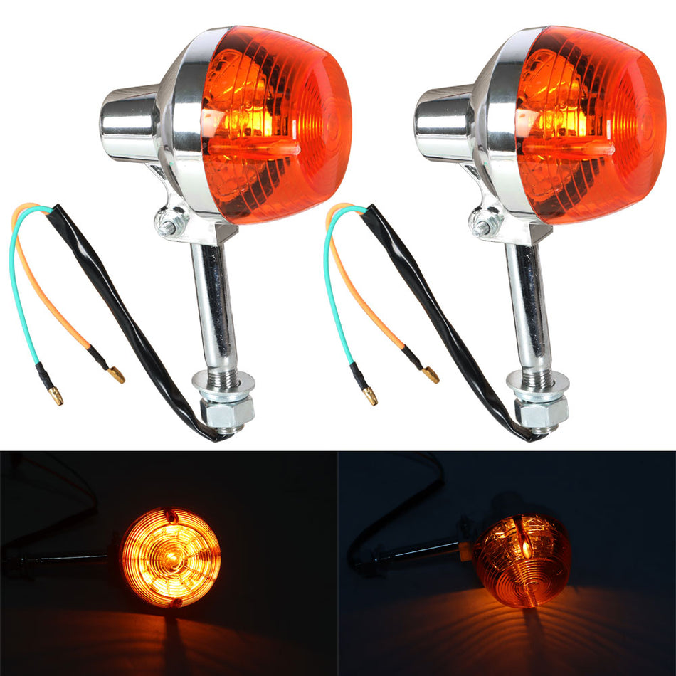 New Turn Signal Light 8mm 12V  For Honda CT70 CT90 XL100 CB350 CM400 CB450 CB750