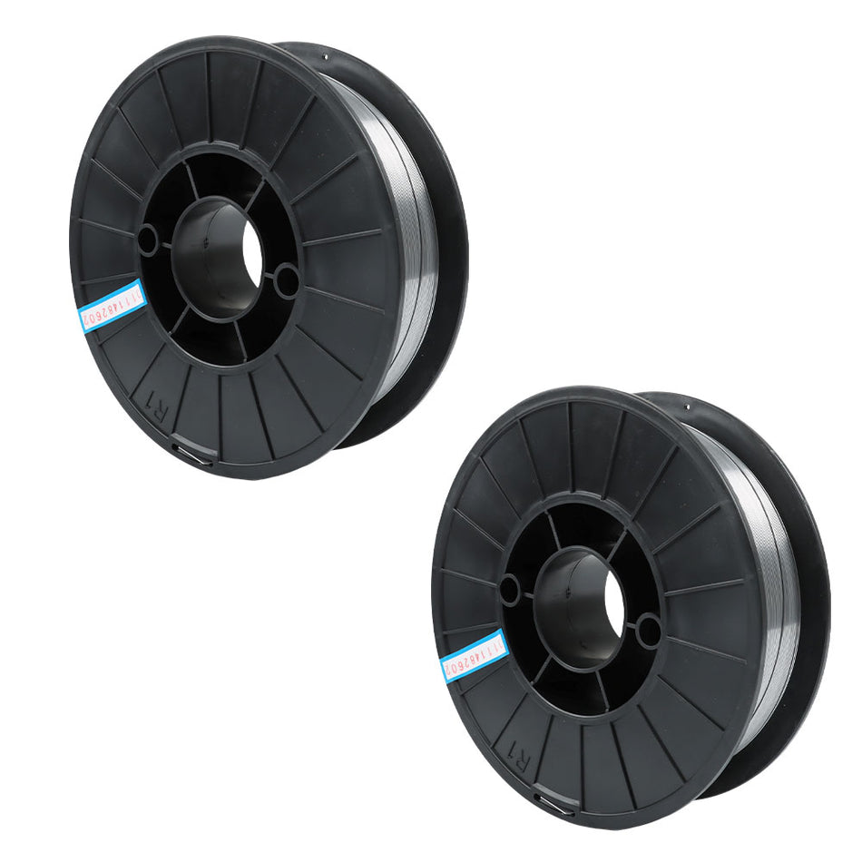 2Pcs E71T-GS .035 Inch 0.9mm Gasless Flux Core Mild Steel MIG Welding Wire 20Lbs