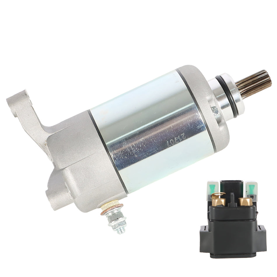 Starter & Relay Solenoid For Suzuki LTF250 Ozark 2003-2014 LT-F250 31100-35B00