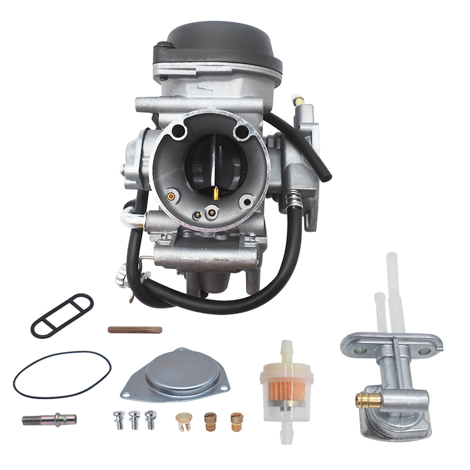Carburetor for SUZUKI LTZ400 LTZ 400 QUAD ATV WITH FUEL VALVE PETCOCK 2003-07