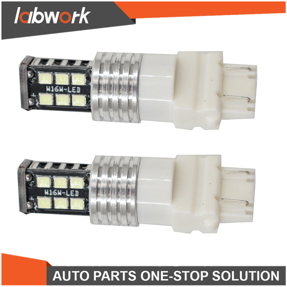 Labwork Pair Of  High Power Ice Blue 3157-15smd Brake Turn Lights LED Backup DRL