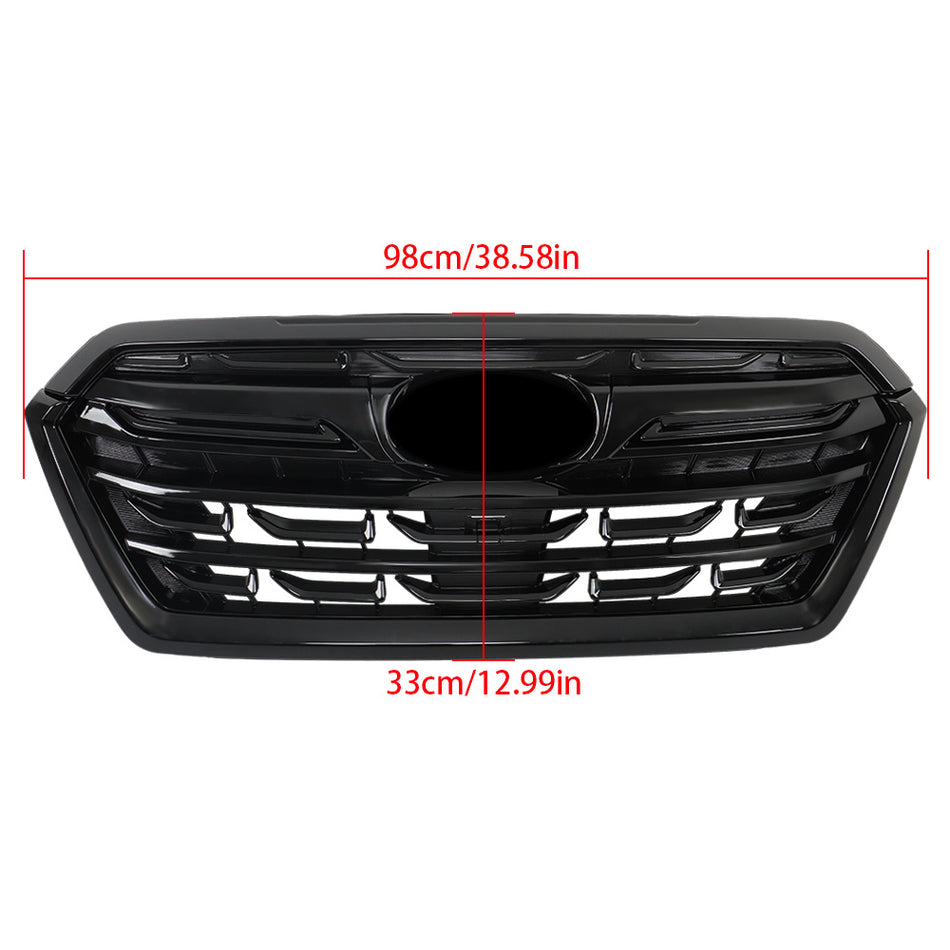 Labwork Front Bumper Upper Grille For Subaru Forester 2022-2024 Gloss Black
