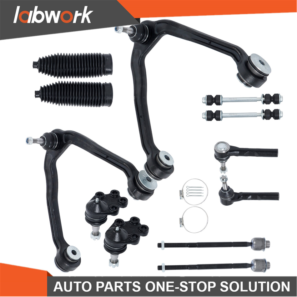 Labwork Front Upper Control Arm Tierod Sway Bar For Chevy Silverado GMC Sierra