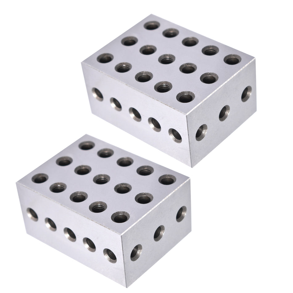 New Ultra Precision 1 Matched Pair 2-3-4 Blocks 23 Holes .0002" Precision