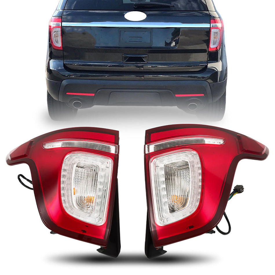 Labwork Rear Left+Right Tail Lights Brake Lamp For 2011-15 Ford Explorer Halogen