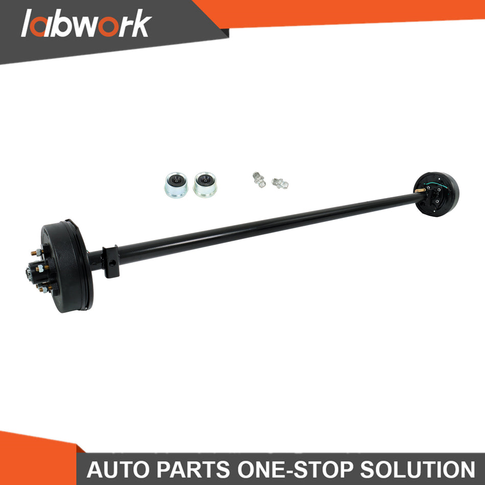 Labwork 3500lb Electric Brake Trailer Axle 89" Hub Face 74" Spring Center