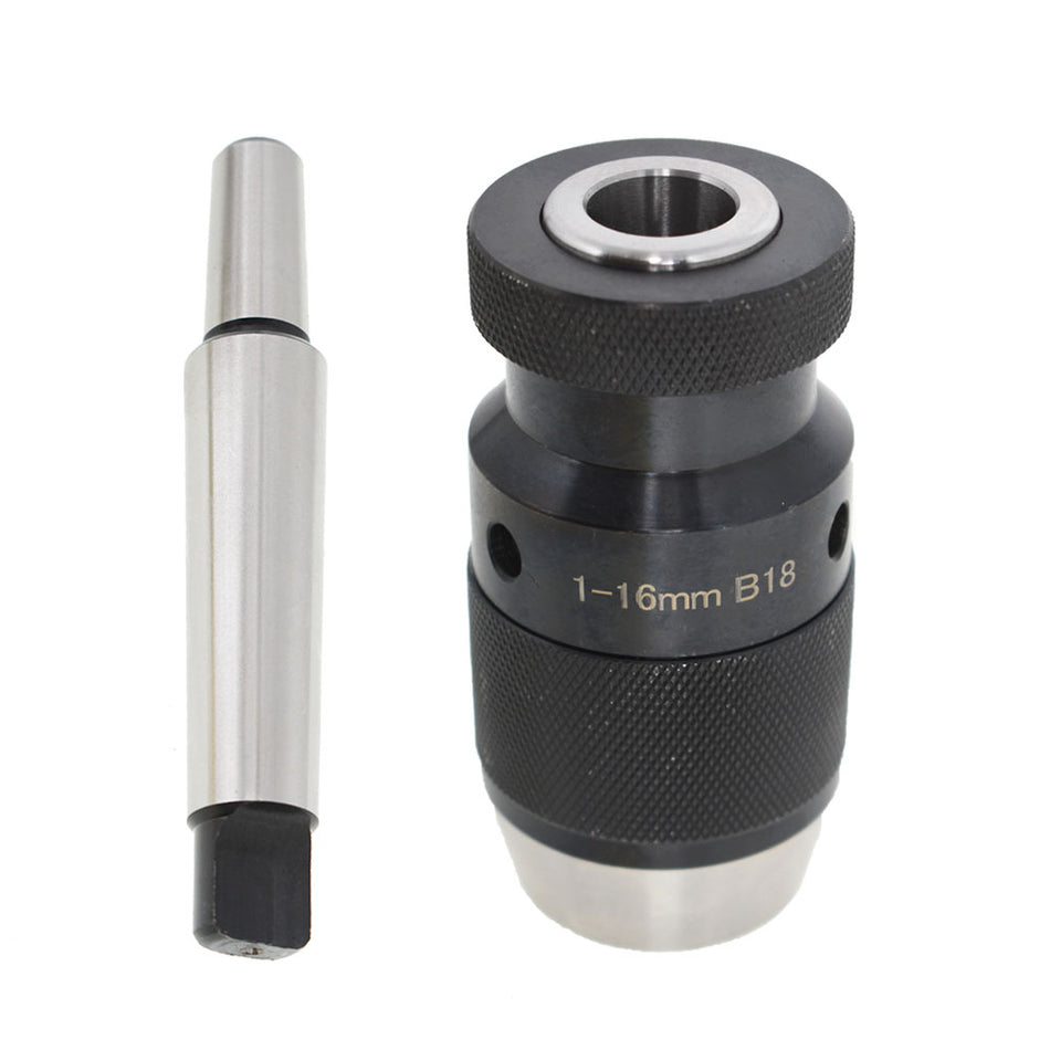 Lathe Drill Chuck Self Tighten Keyless 1-16MM 1/32"- 5/8"  For Milling MT3-B18