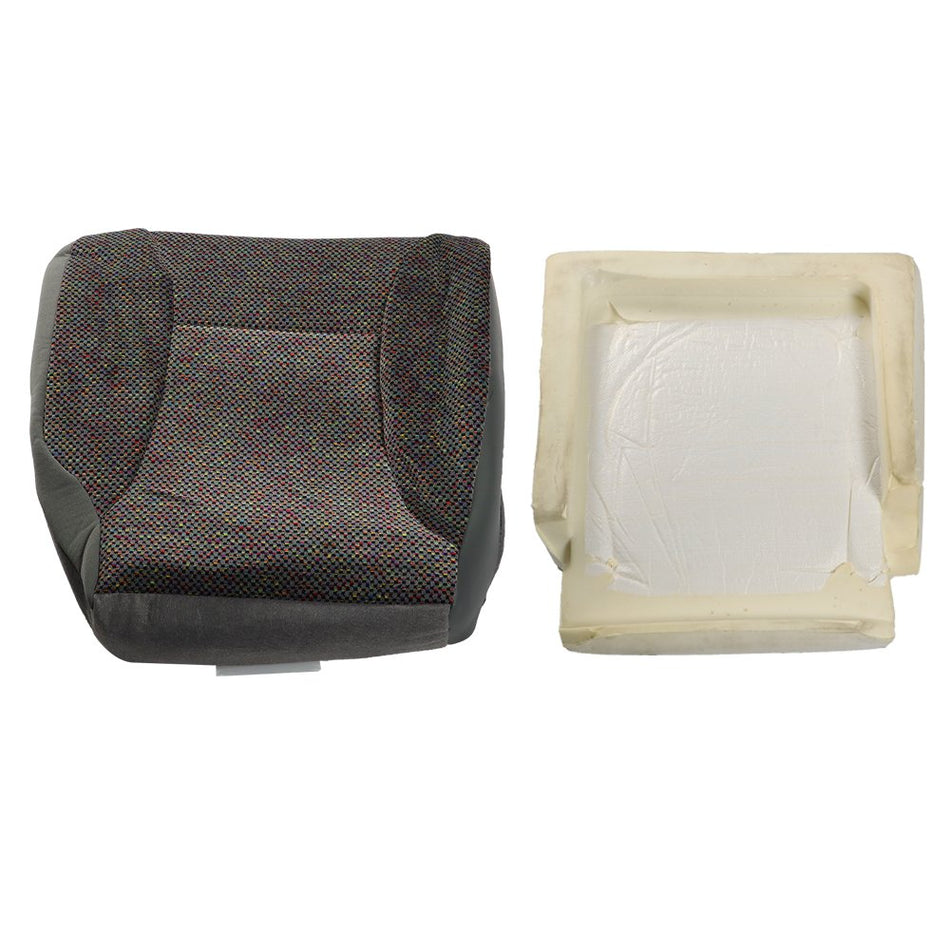 Labwork Driver Seat Cover+Foam Cushion For 1998-2002 Dodge Ram 1500 Mist Gray