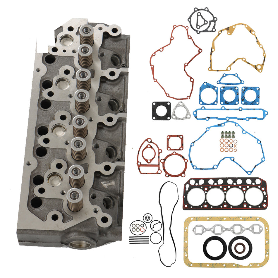 New Complete Cylinder Head Assy & Full Gasket Kit For Mitsubishi S4L S4L2 Engine