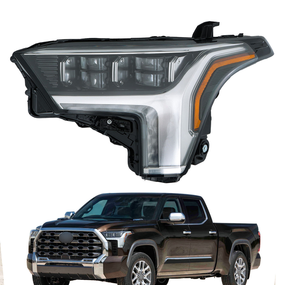 Labwork Left Headlight Assembly For 2022-2023 Toyota Tundra LED w/ Auto Leveling