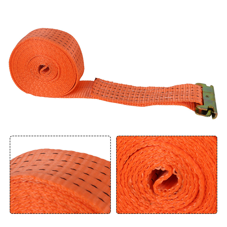 4 Pcs 2" x 15' (50mm*4.5m) Heavy Duty Tie Downs 4400-lbs E-Track Ratchet Straps