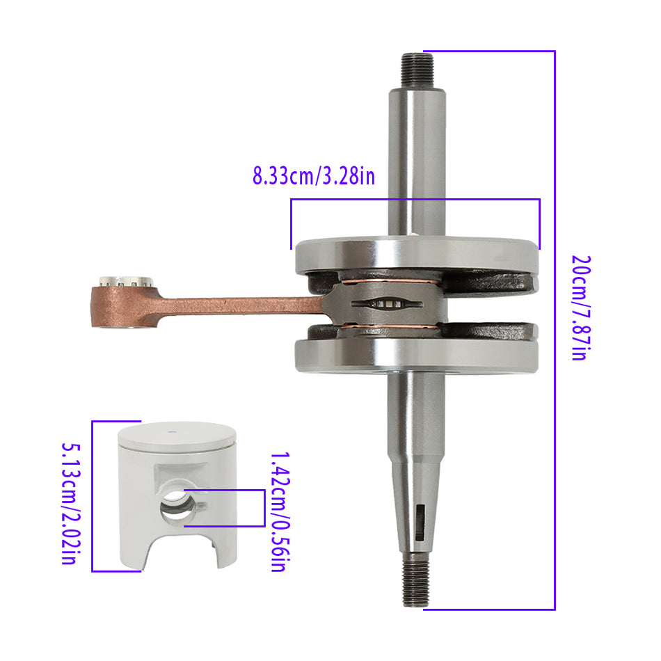 For Yamaha Yz 80 Engine Rebuild Kit Crankshaft, Piston, Gaskets 1993-2001