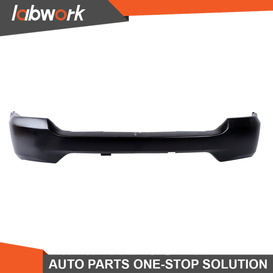 Labwork Front Bumper Steel For Chevrolet Silverado 1500 2016-18 Black W/o Holes