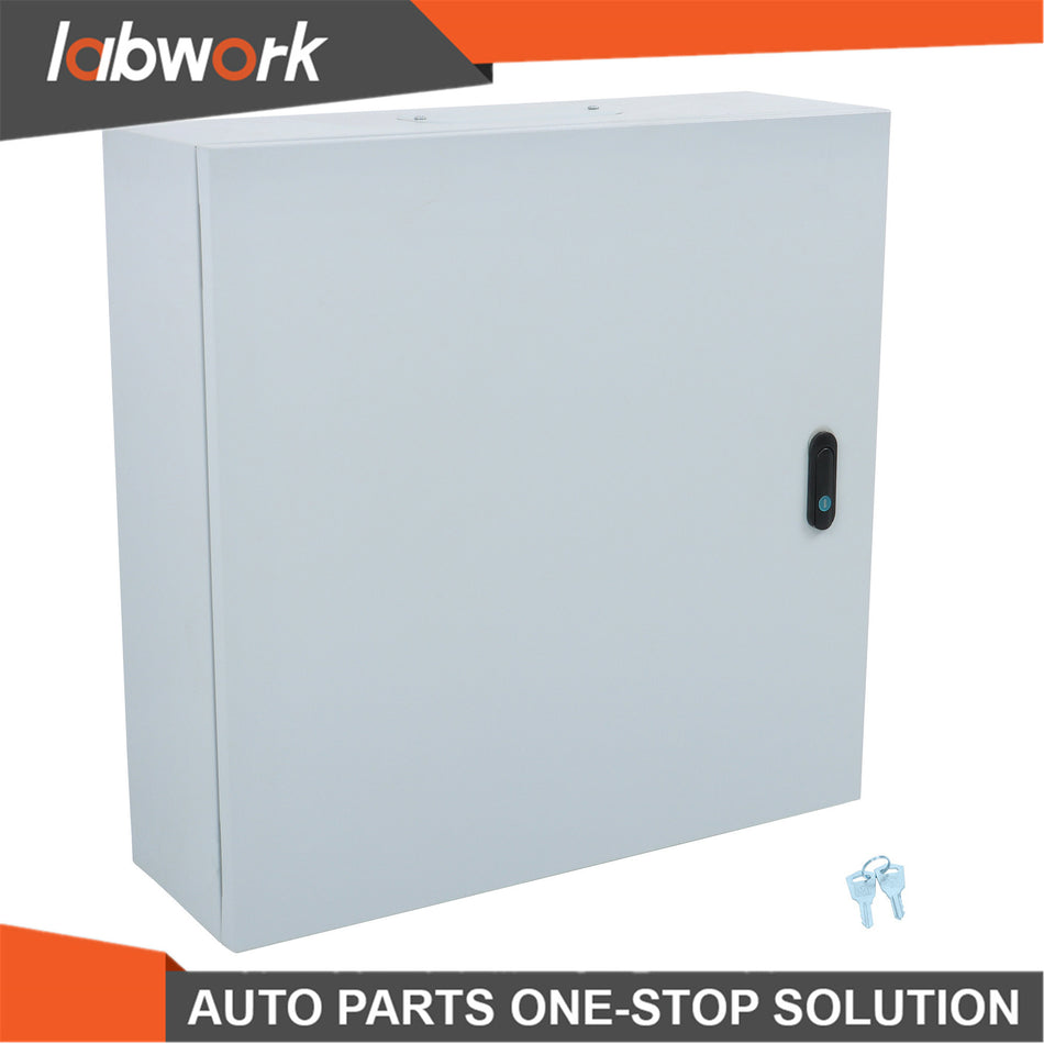 Labwork 24x24x8" NEMA 4X Steel Junction Box IP66 Dustproof Outdoor w/Mount Panel