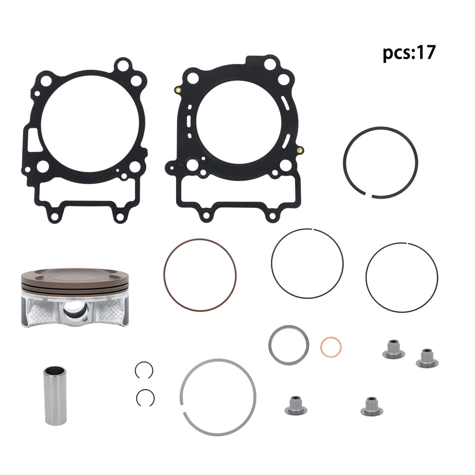 Top End Rebuild Kit Piston Ring Set with Gaskets For RZR 570 12-16 STD Bore 99mm