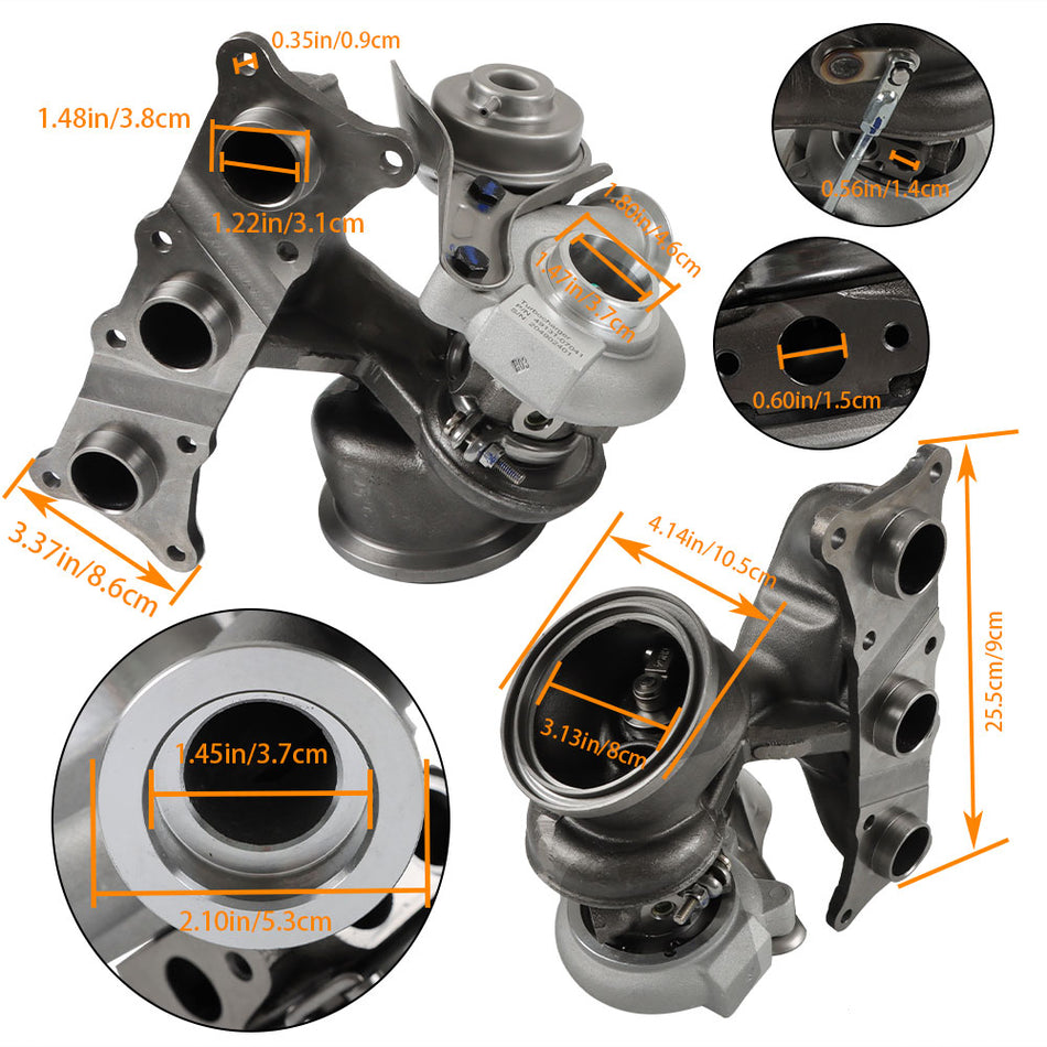 Labwork For BMW N54 335i 335xi 335is 3.0L 2007-2013 Two Turbochargers TD03L4