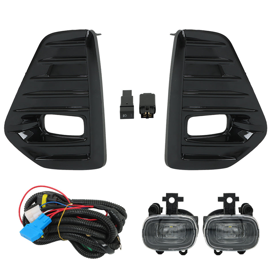 Labwork Front LED Fog Lights DRL Lamps For 2021-2023 Nissan Kicks Clear Kit