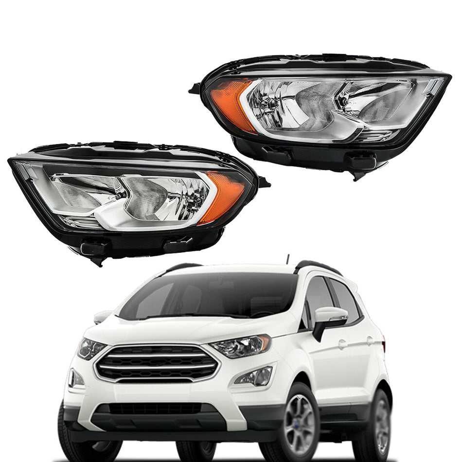 Labwork Left+Right Non Projector Headlight For 2018-2020 2021 2022 Ford EcoSport