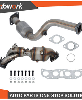 Labwork Front & Rear Catalytic Converter Set 2008-2014 For Nissan Rogue 2.5L