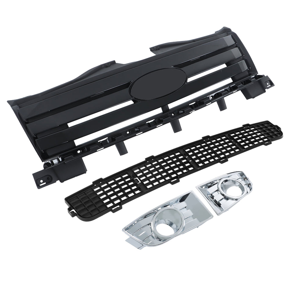 Labwork Bumper Grille Assembly + Fog Lamp Molding Left & Right For Edge 07-10