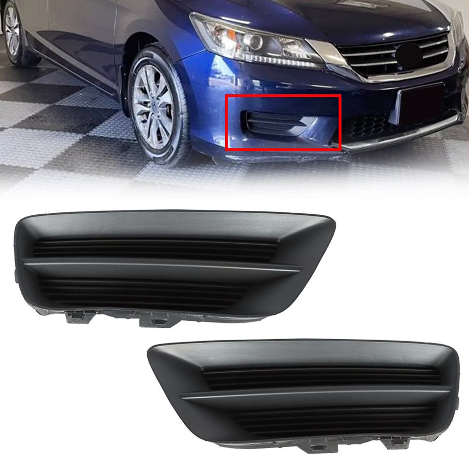 Labwork Fog Light Cover For Honda Accord 2013-2015 Sedan LH And RH Side Black