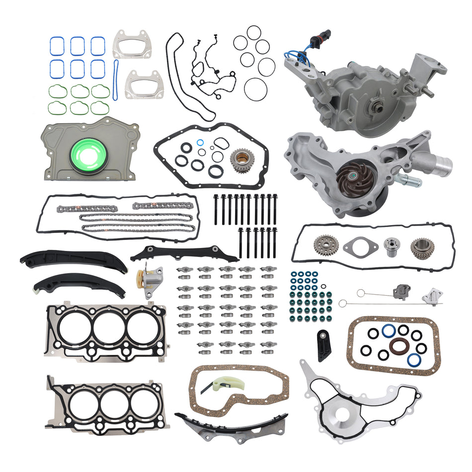 Labwork Timing Chain Kit & Lifters & Pumps For 11-15 Chrysler Dodge Jeep Ram 3.6