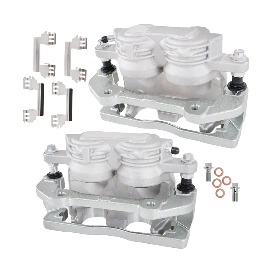 Labwork Front LH&RH Disc Brake Caliper W/ Bracket For 04-08 Cadillac STS CTS V6