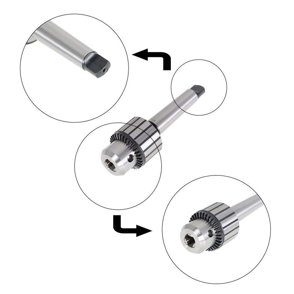 1/8"-5/8"Heavy Duty Drill Chuck 3MT Shank in Prime Quality MT3 Chuck Keyed New