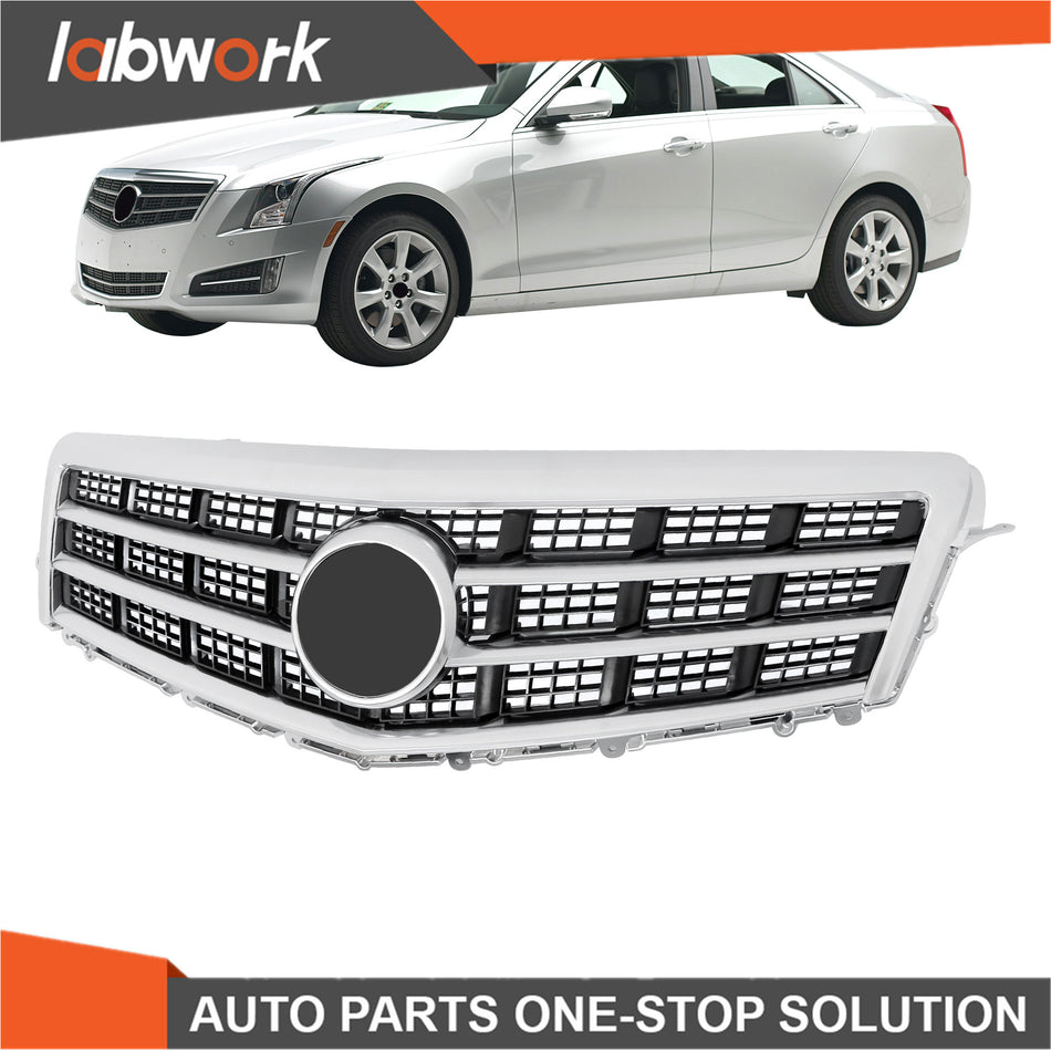 Labwork Front Upper Grille With Trim Molding For 2013-2014 Cadillac ATS