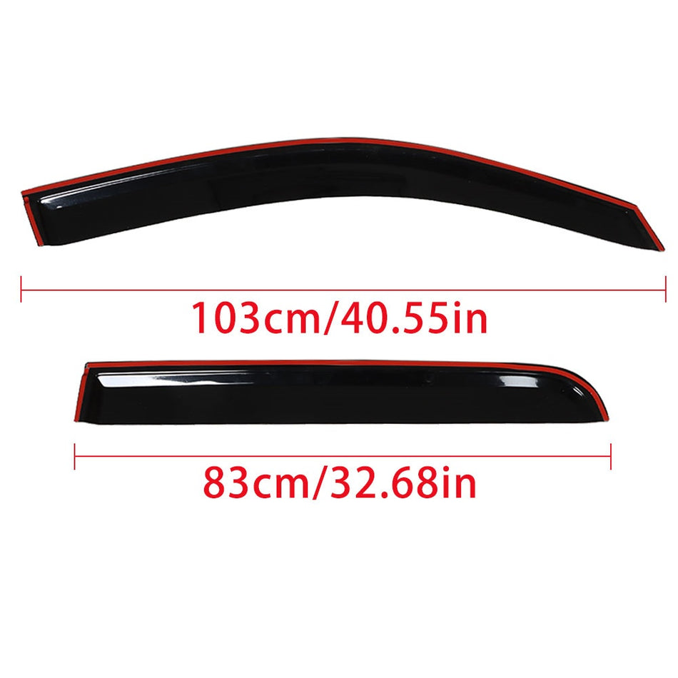 Labwork Window Visors Weathershields Weather Shields For 2005-2015 Toyota Hilux