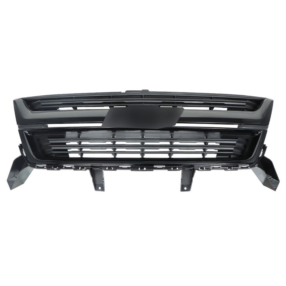 Labwork Front Bumper Upper Grille For 2015-2019 Chevrolet Colorado Gloss Black