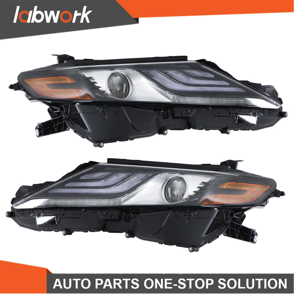 Labwork Headlight For 2021 22 Toyota Camry XSE XLE Full LED Black Left&Right