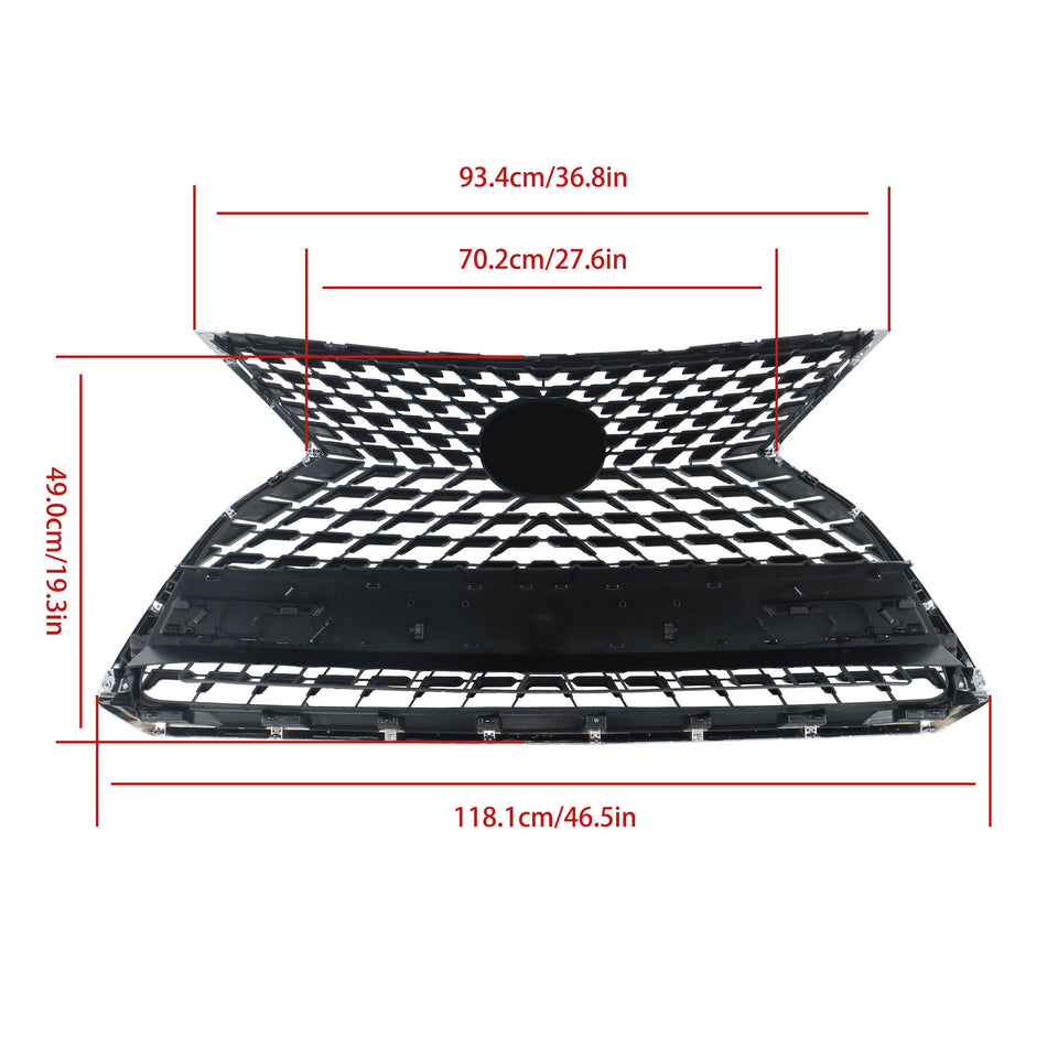 Labwork Chrome Front Upper Grille For Lexus RX350 RX450h RX350L RX450hL 20-2022