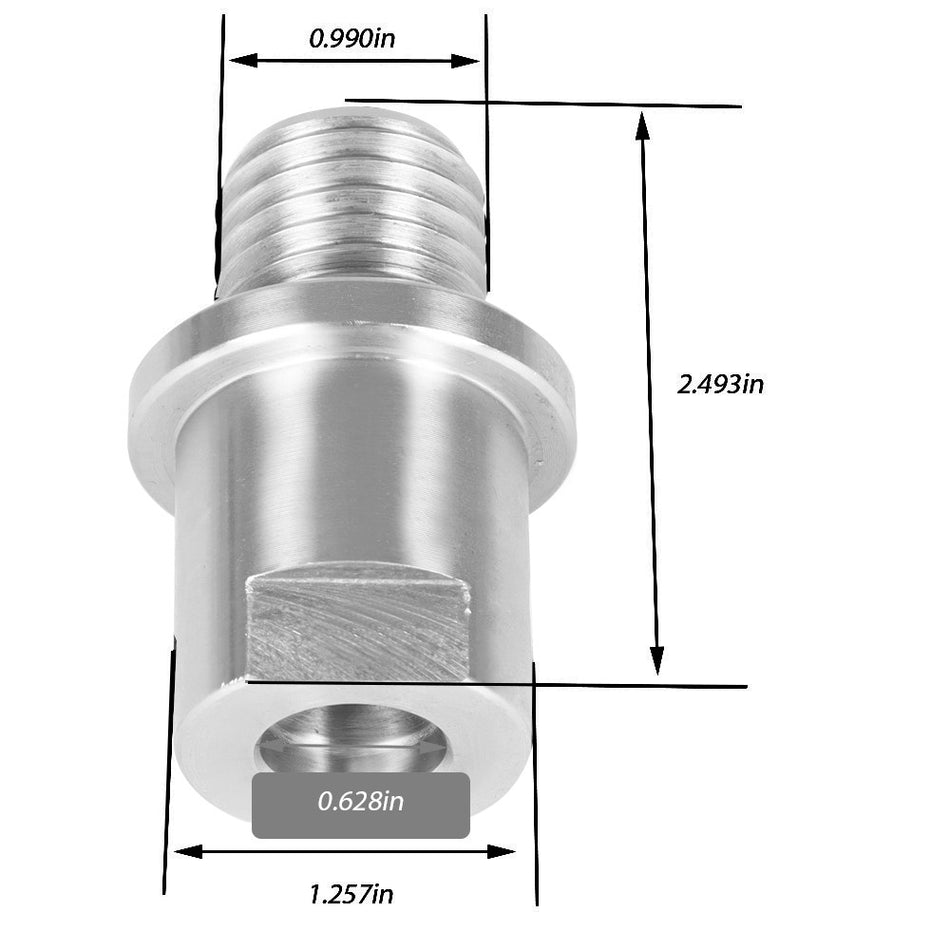 Converts 5/8" Shopsmith to 1" × 8tpi Lathe Headstock Spindle Adapter