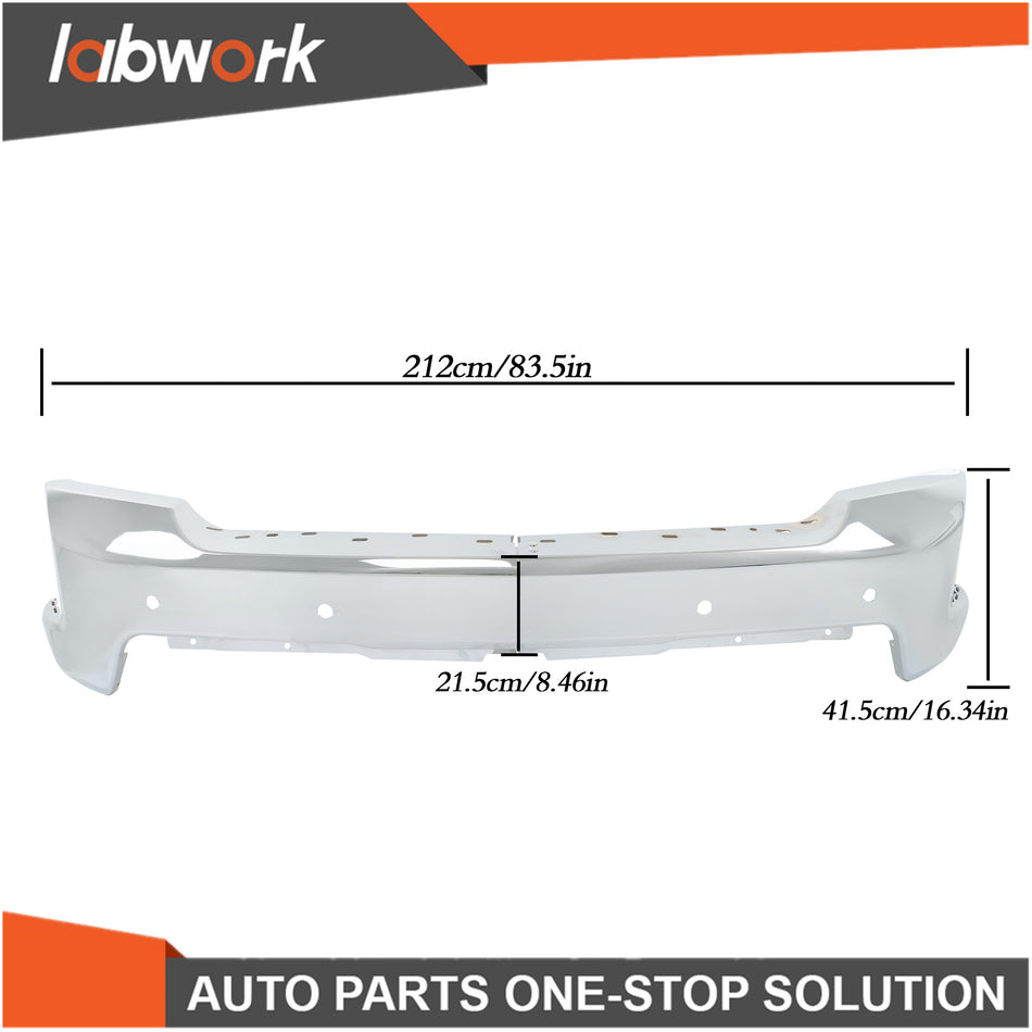 Labwork Steel Front Bumper For Chevy Silverado 1500 2019-2022 W/ Sensor Holes
