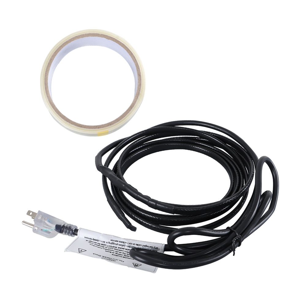 Heat Tape For Water Pipes Heating Cable 12 Feet For Pipe Freeze Protection 120V