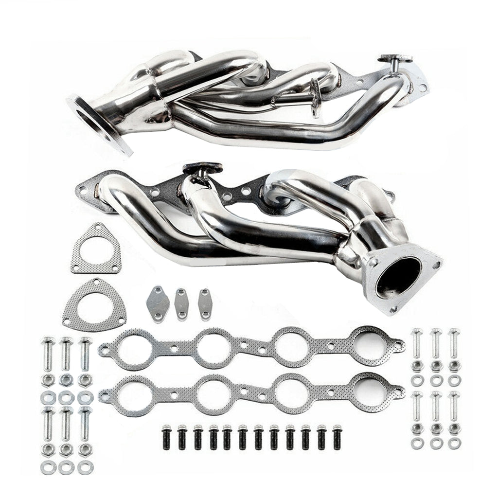 Labwork Exhaust/Manifold Shorty Header Stainless Steel For 99-03 Chevy/GMC GMT800 8Cyl
