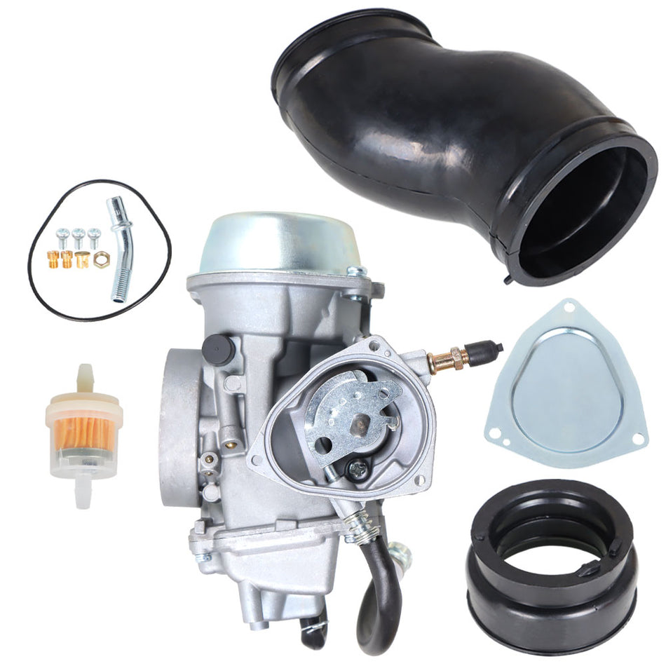 Fit For 1998 Yamaha Grizzly 600 YFM600FWA Carburetor + 2 Intake Manifold Boot