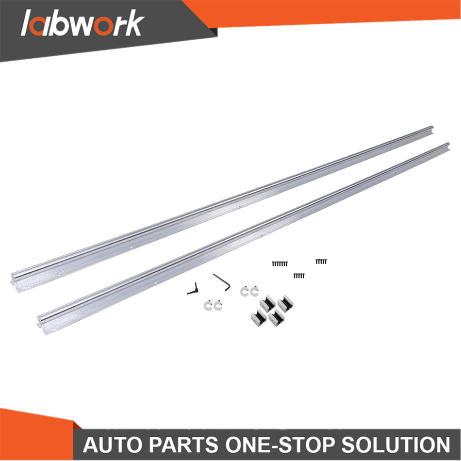 Labwork Heavy-Duty SBR20 Linear Guide Rails 2200mm + 4SBR20UU Blocks for CNC