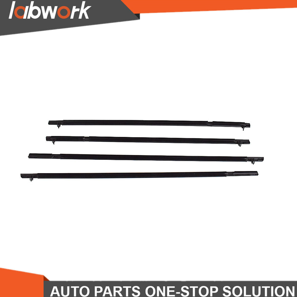 Labwork Outer WeatherStrip Window Moulding Trim Seal Belt For 06-11 Honda Civic