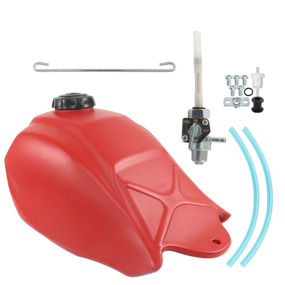 For Honda ATC250SX ATC 250SX 1985 1986 1987 Plastic Fuel Tank & Gas Cap Red