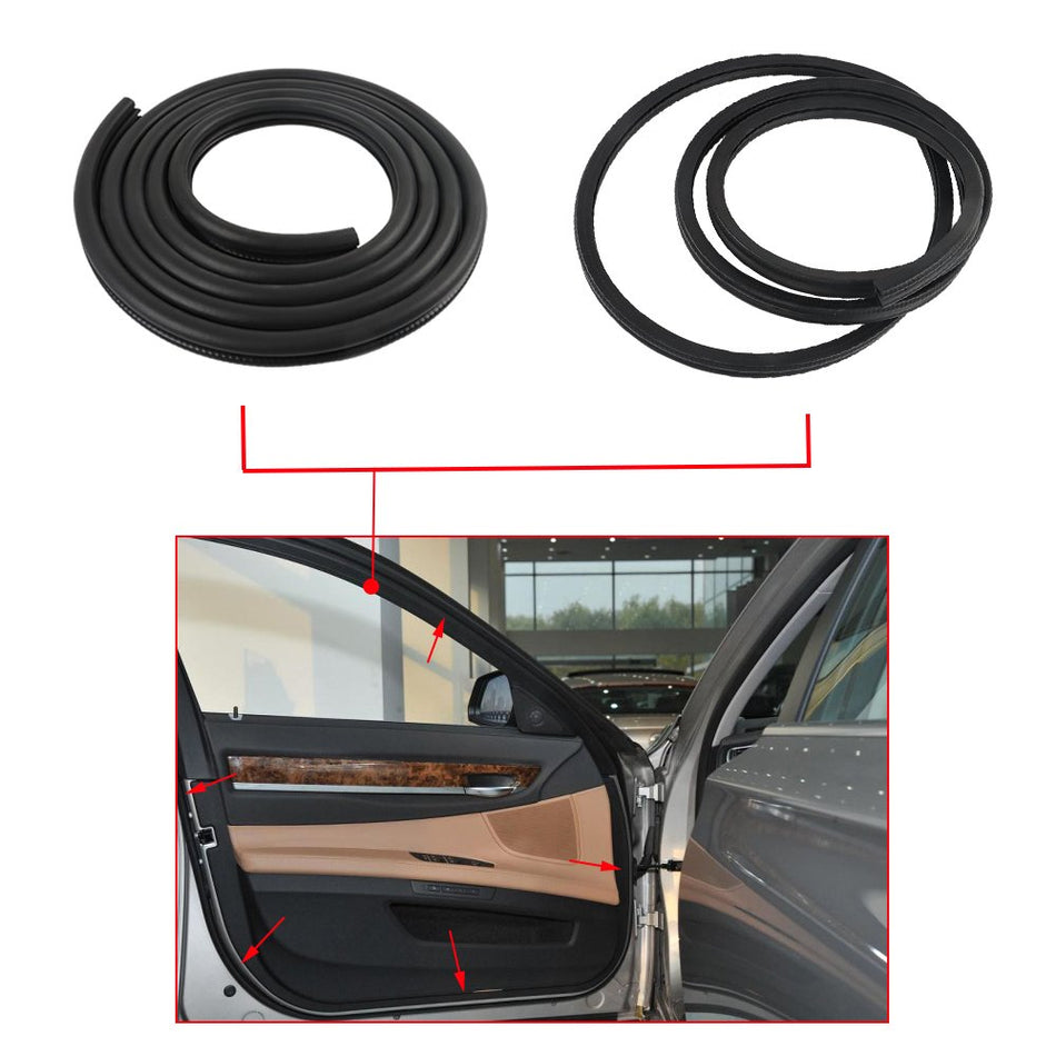 Labwork 1 Pair Rubber Door Weatherstrip Seals Set For Chevy GMC Tahoe Suburban