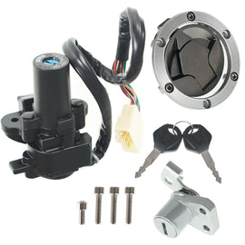For Kawasaki Ninja 250R EX250J 2008-2012 Ignition Switch Lock Gas Cap Cover Set