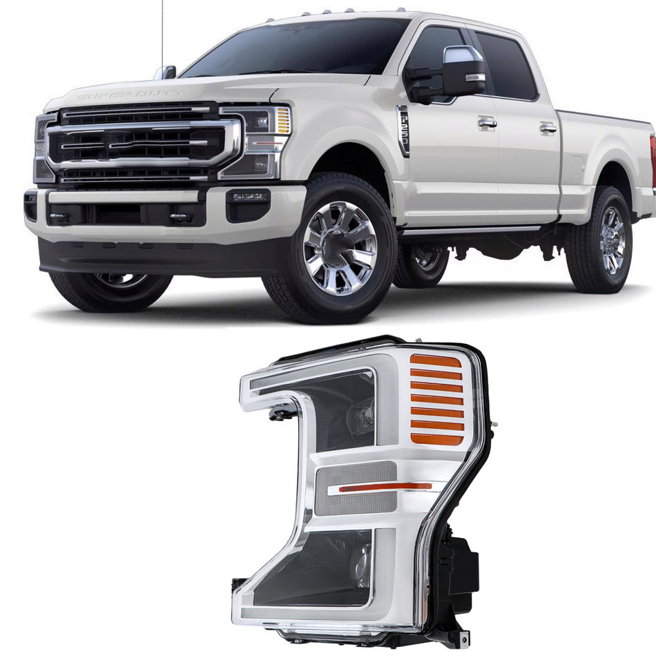Labwork Left LED Headlight For 2020-22 Ford F250 SuperDuty Pickup w/o Sport Pkg