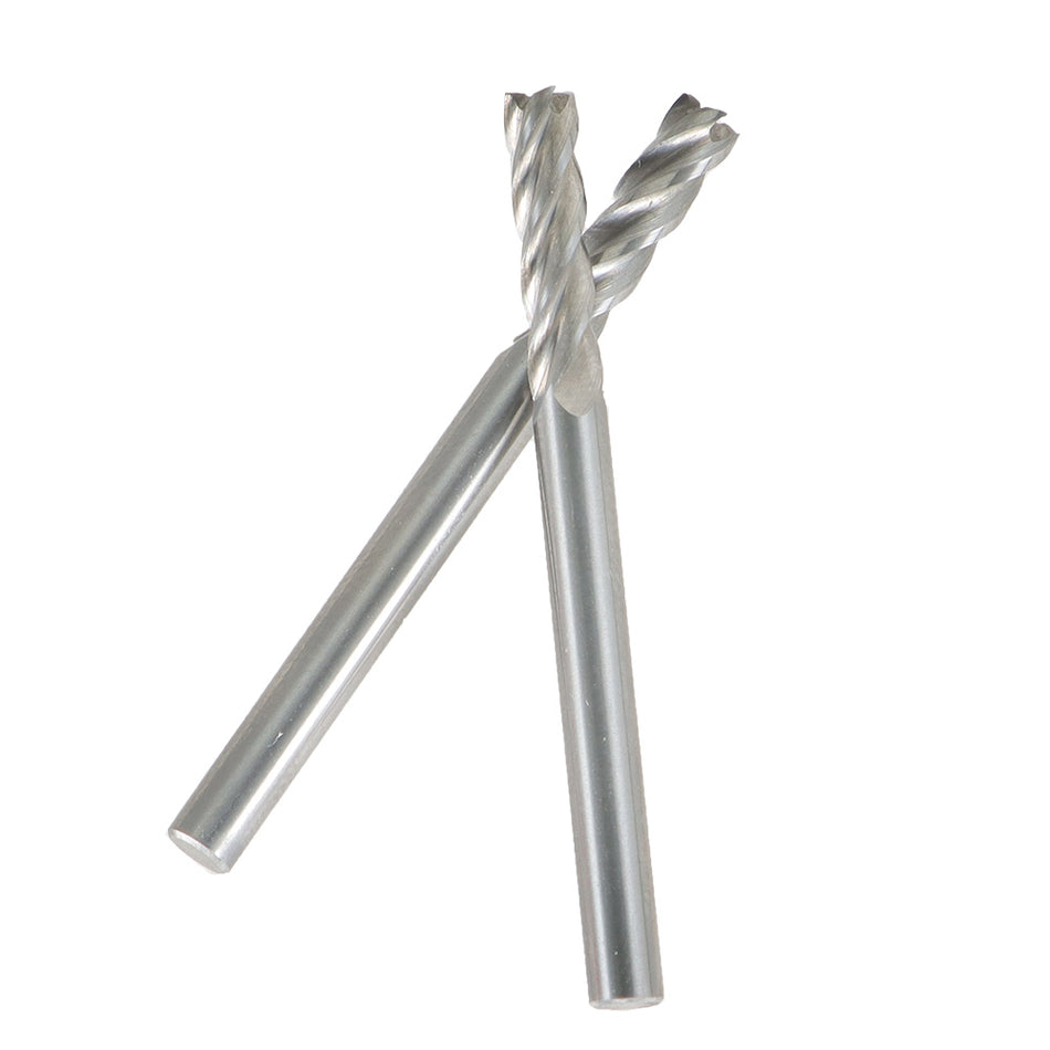 5Pcs 4 Flutes Carbide End Mill 1/8" Shank 1/2" Length Cut 1-1/2" Overall Lengt